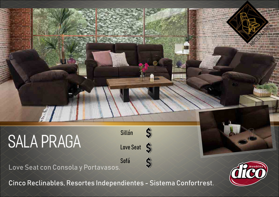 Catálogo de Salas Reclinables | Muebles Dico - Página 2