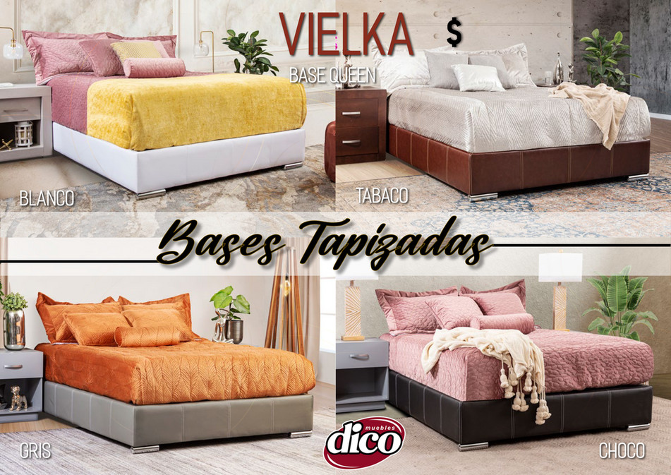 Base De Cama Queen Size Vielka Gris